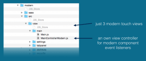 Folder structure is small