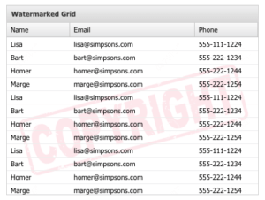 Grid Watermarking