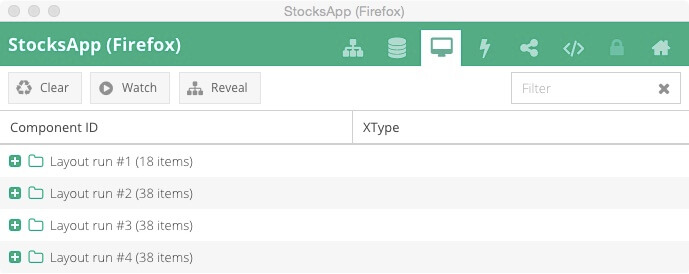 Performance Optimizations for Layout Runs - Sencha Inspector