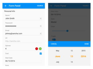 Ext JS 6.2 Material Theme
