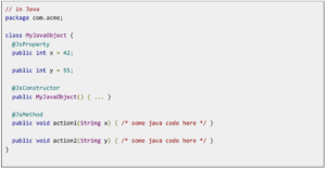 JsInterop Annotations