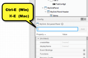 Property filter keyboard shortcut