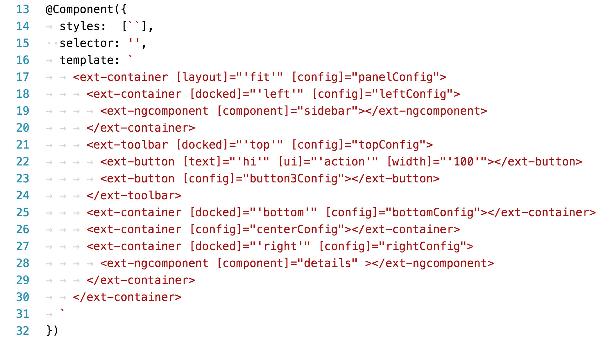 Use the Layout System of Ext JS from Within Your Angular 2 Application