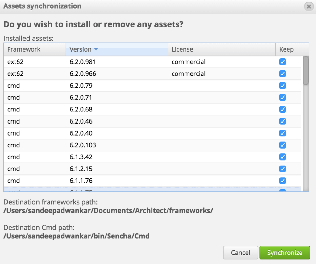 Architect 4.1 EA - Manage Framework Versions