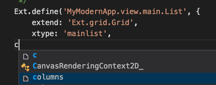 Visual Studio Code Plugin 1.0 EA - IntelliSense Support