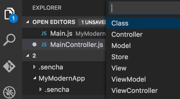 Visual Studio Code Plugin 1.0 EA - Code Generation