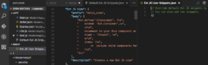 Visual Studio Code Plugin 1.0 GA - Edit Ext JS Snippets