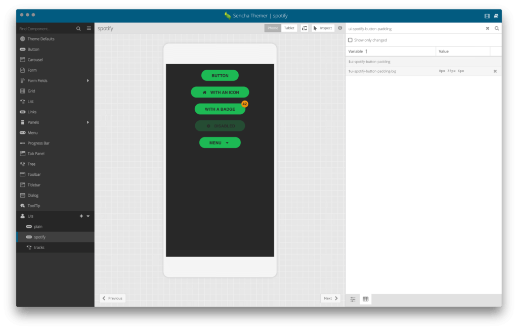 Bookmarks for Spotify - UI Button