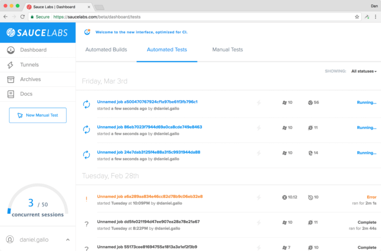 Using Sencha Test with Sauce Labs