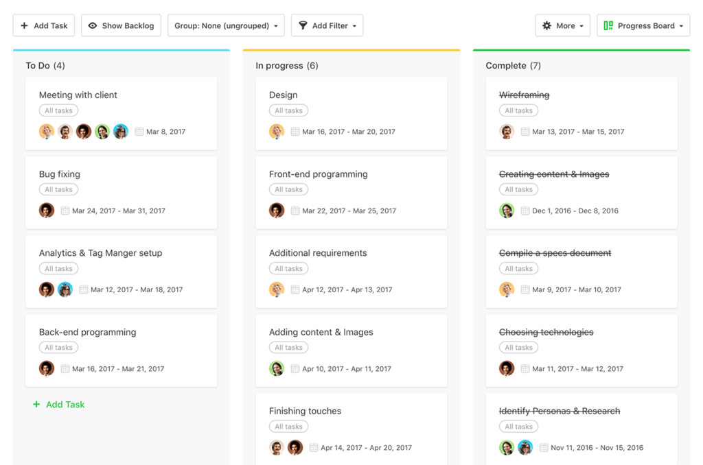 Task Management within Paymo built on Ext JS. Use tasks, task lists, due dates, milestones, and the Kanban module to organize tasks and activities.