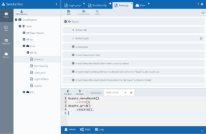 Code Tree View showing a test suite
