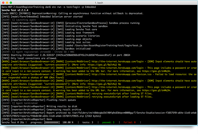 Sencha Test CLI
