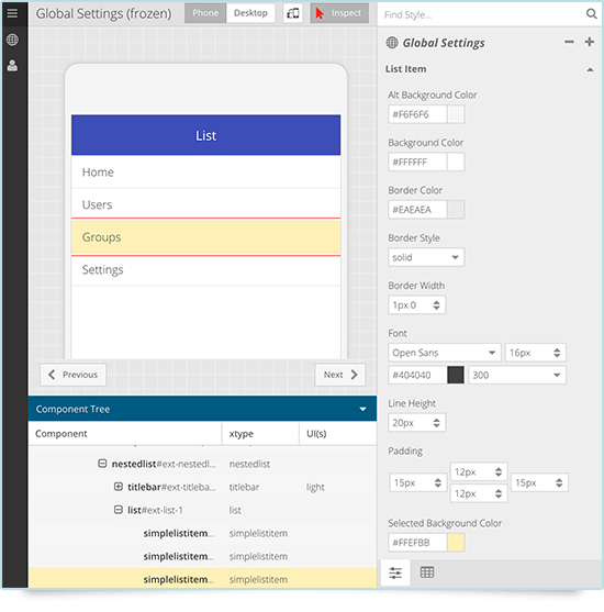 Inspect and Theme Your App