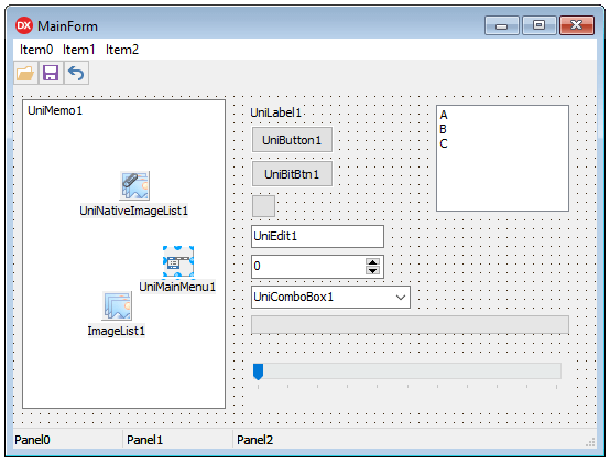 uniGUI Form designer in Delphi IDE