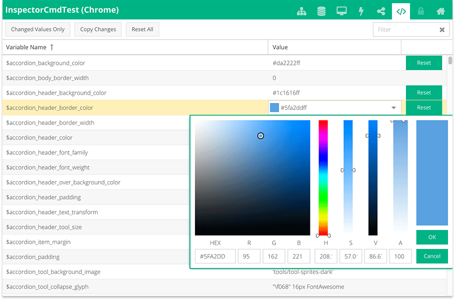 Sencha Inspector for testing a web application