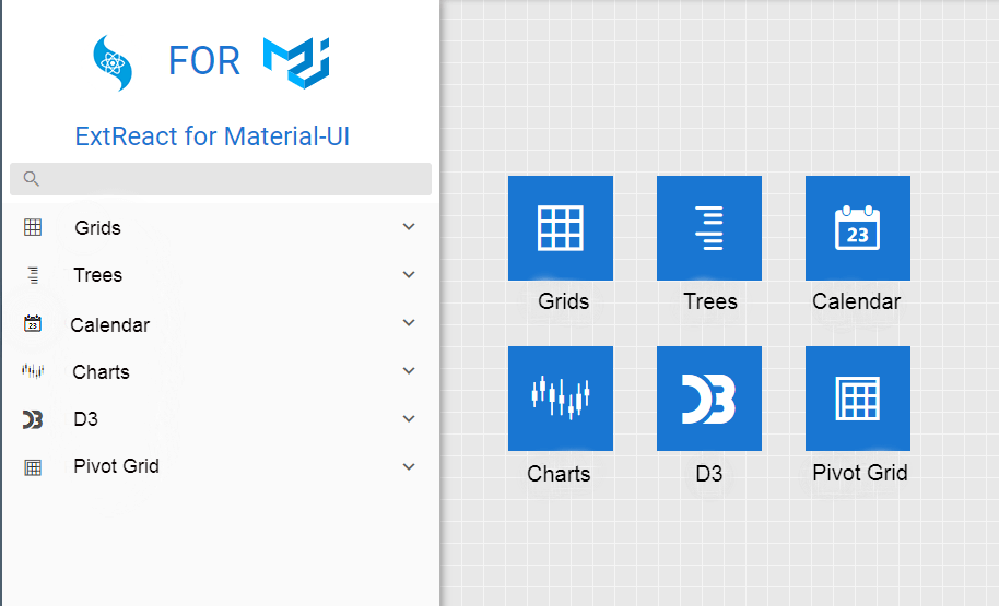 Sencha ExtReact Material UI