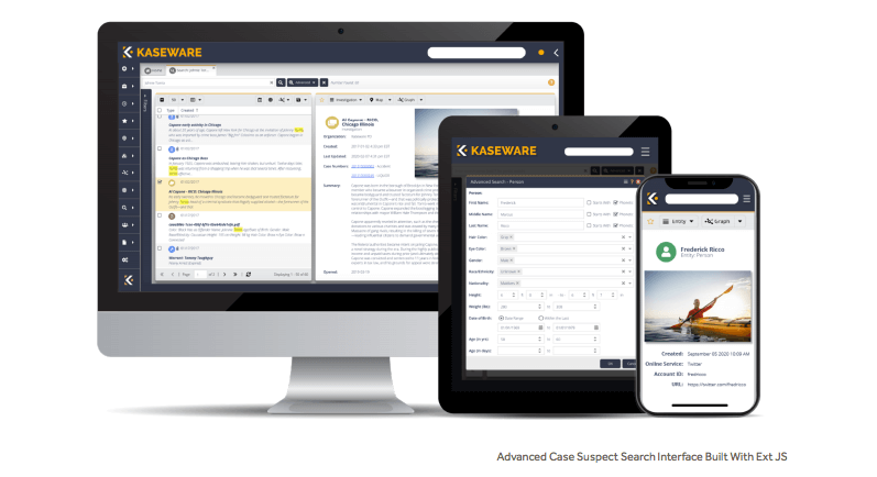 Kaseware customized Ext JS components 