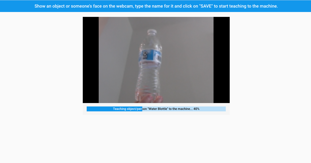 Teaching the machine a water bottle