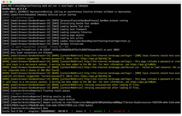 Sencha Test CLI