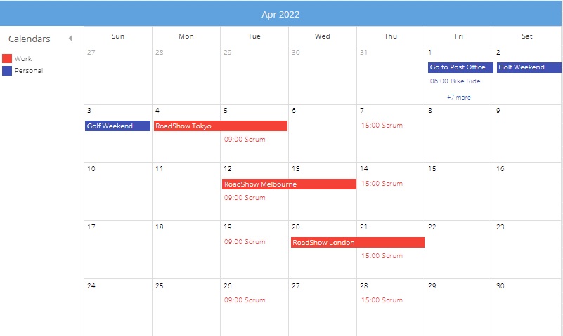 Here Is An Example (calendar)