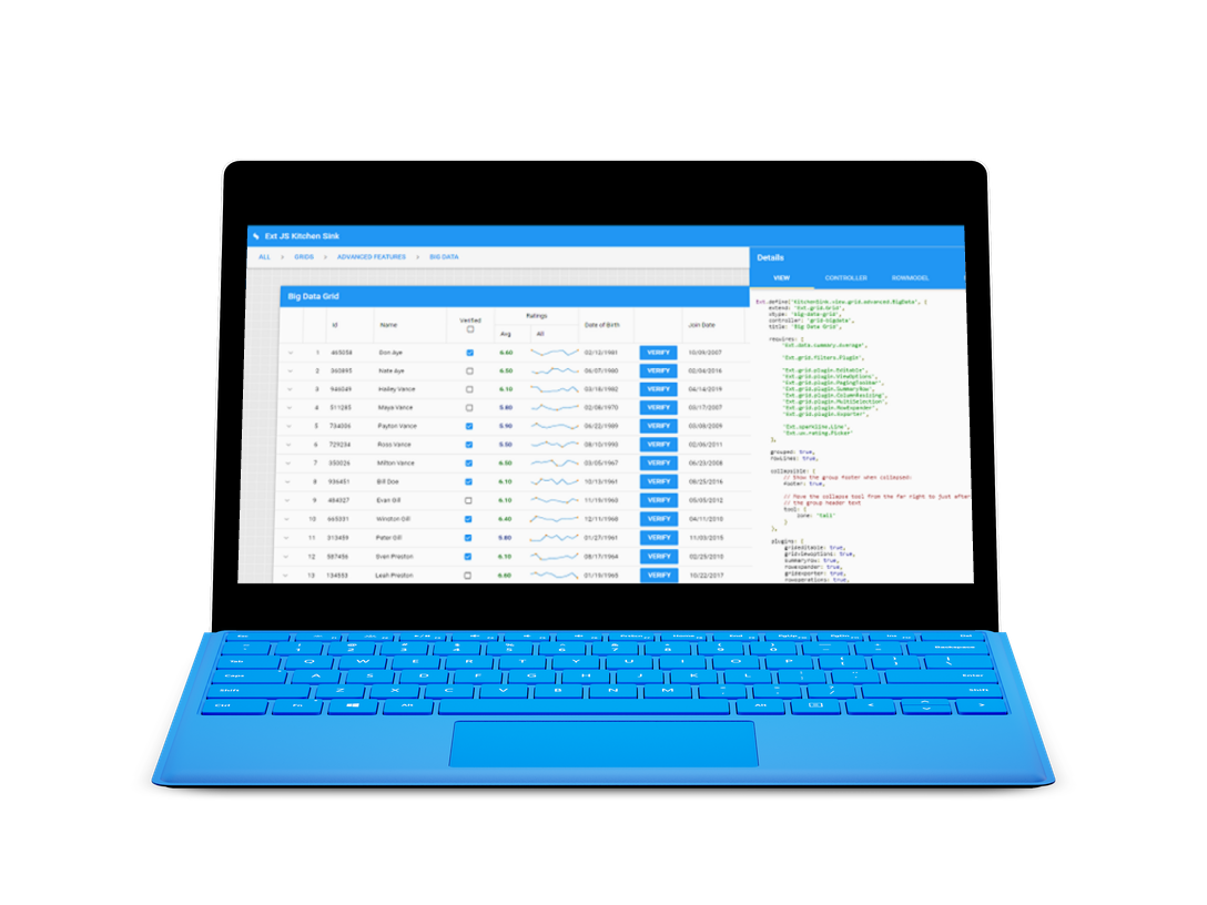 Best tools for creating an HTML5 grid table