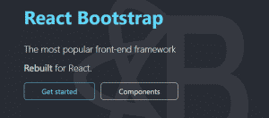 React bootstrap - a top React framework