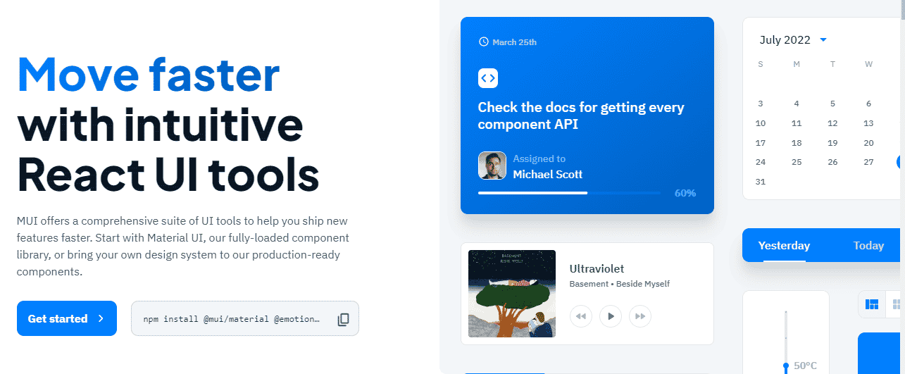 MUI - one of the best React frameworks