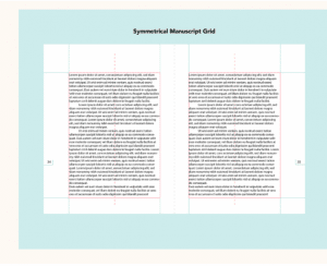 Layout grid types - manuscript grid