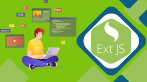 A developer is using the best JavaScript framework with the JavaScript library to create interactive user interfaces with JavaScript code