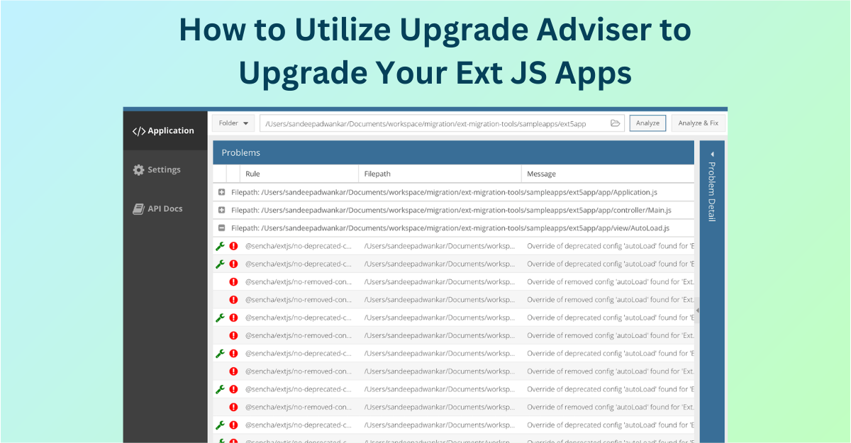 How to Utilize Upgrade Adviser to Upgrade Your Ext JS Apps