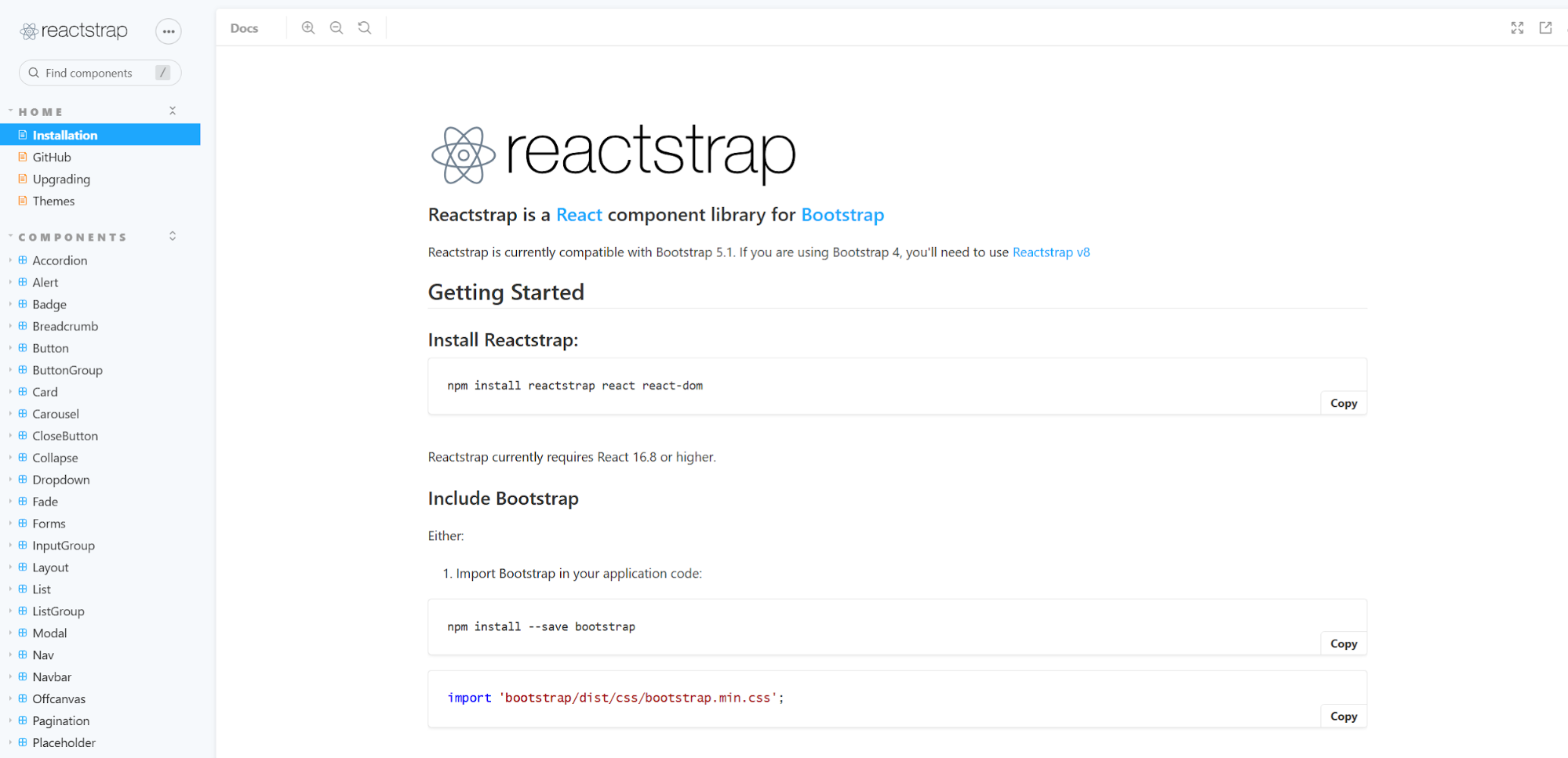 8. React-strap