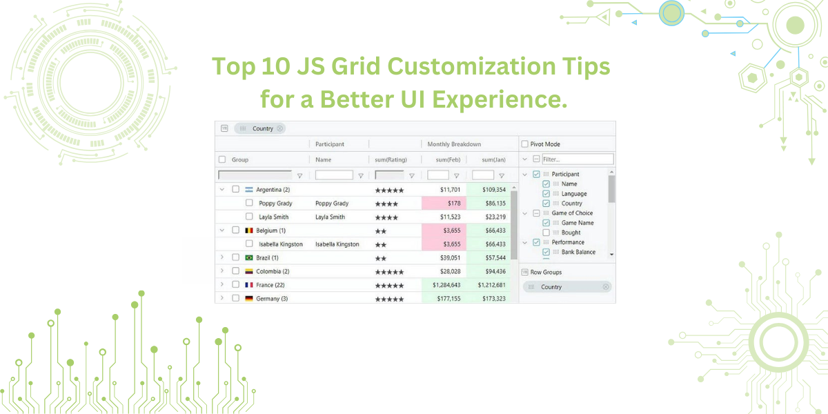Top 10 JS Grid Customization Tips for a Better UI Experience