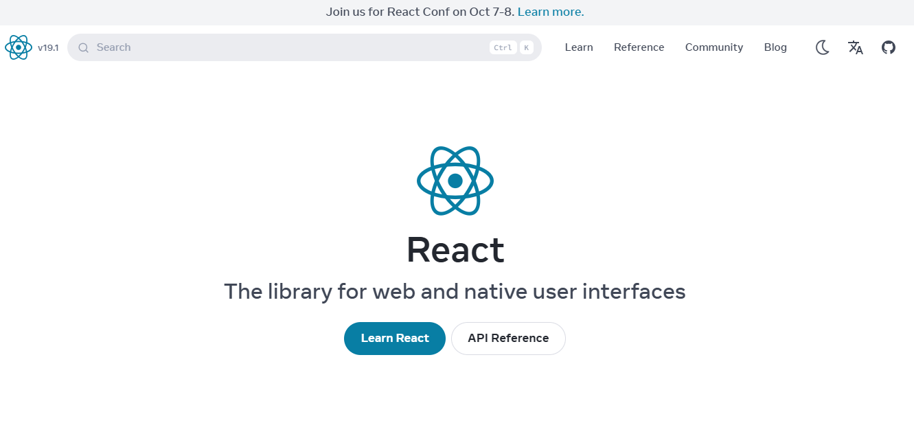 React