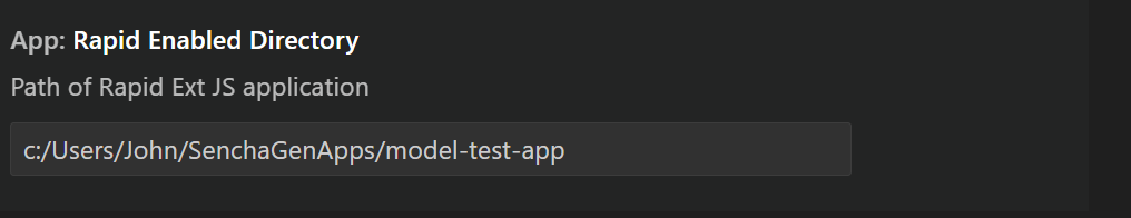 Project path in visual studio code extension settings