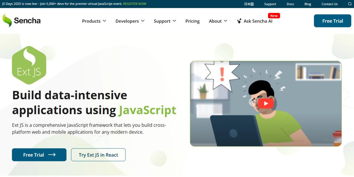 Ext JS – Enterprise Grade Power For Ambitious Startups