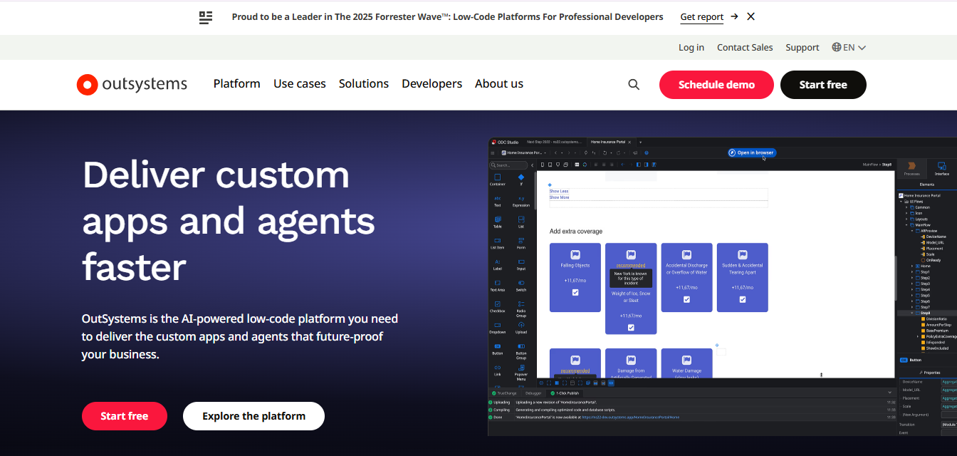 Outsystems – Fast, Full Stack Low Code Platform