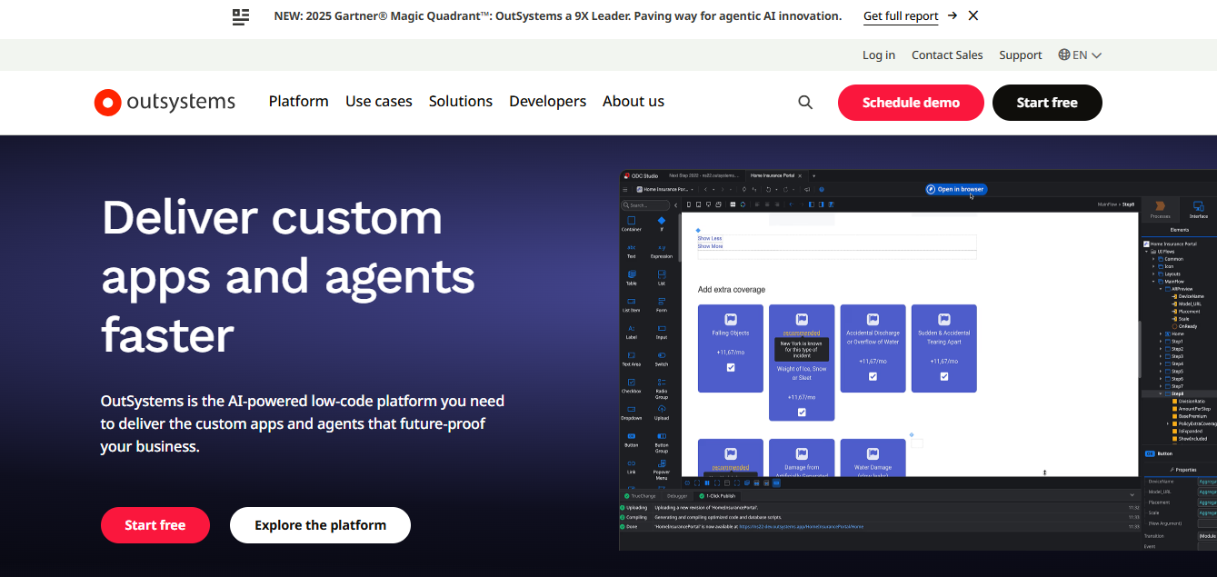 Deliver custom apps and agents faster