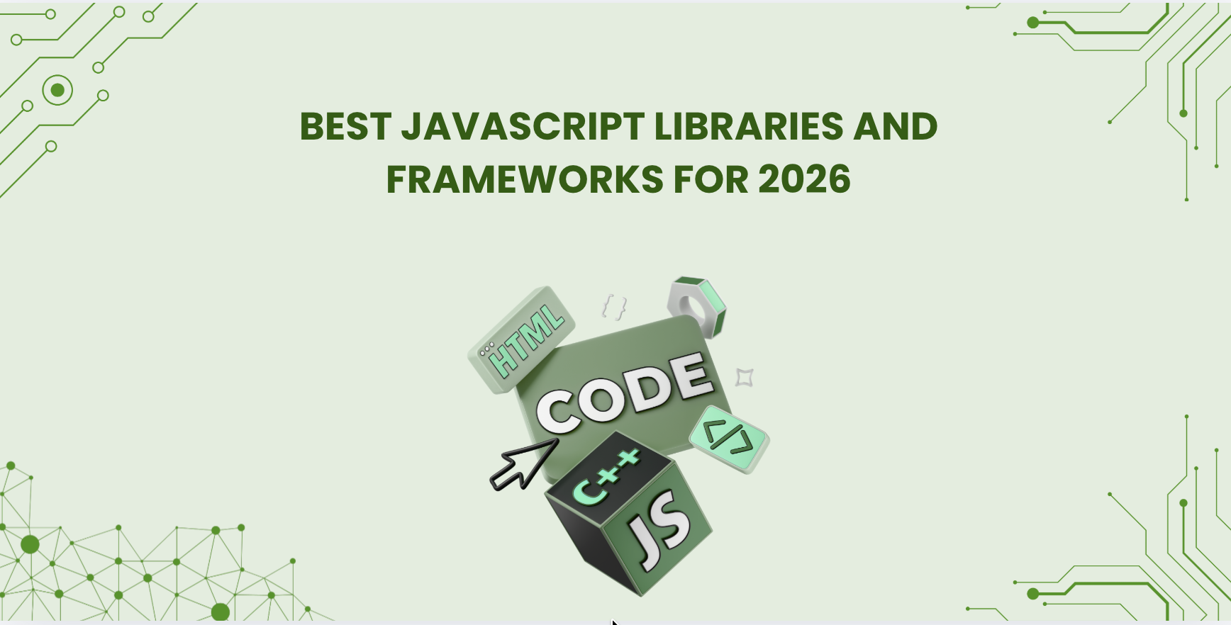 Best JavaScript Libraries and Frameworks for 2026