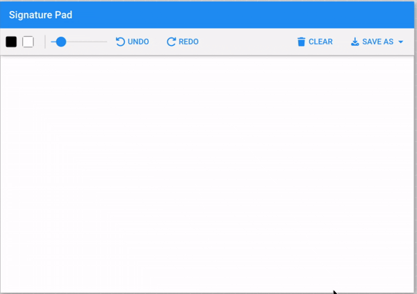 Responsive Digital Signature Pad