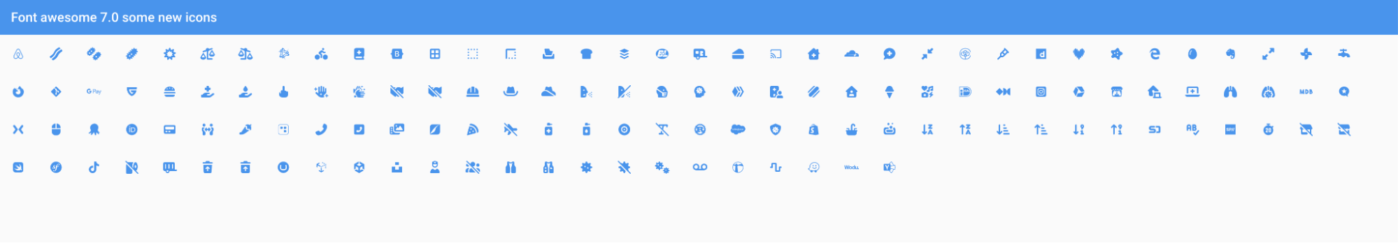 Font Awesome 7 Support