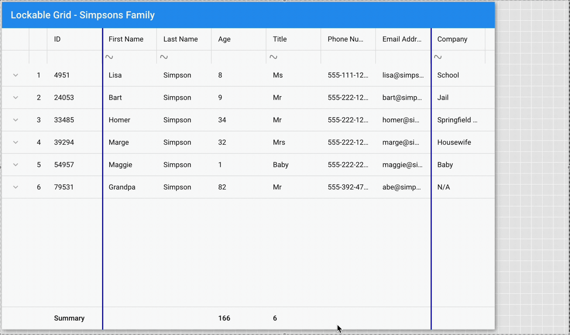 New Lockable Grid Plugin for Modern Toolkit