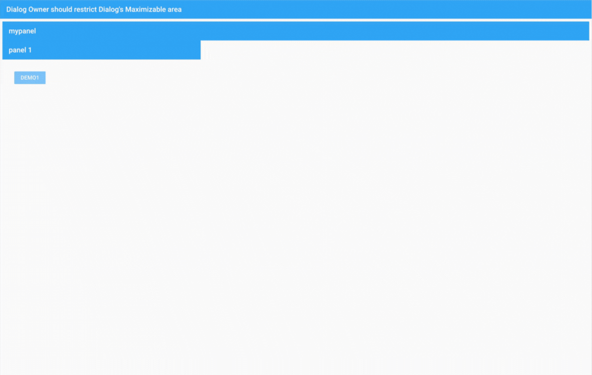 Dialog Boundary Control