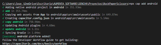 Create android project